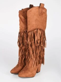 Martin Pescatore Stivali A Punta Con Tacco E Frange 8 Martin Pescatore Stivali A Punta Con Tacco E Frange -Laura Biagiotti Italia stivali a punta con tacco e frange 398131