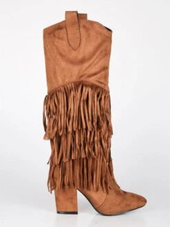 Martin Pescatore Stivali A Punta Con Tacco E Frange 9 Martin Pescatore Stivali A Punta Con Tacco E Frange -Laura Biagiotti Italia stivali a punta con tacco e frange 398259