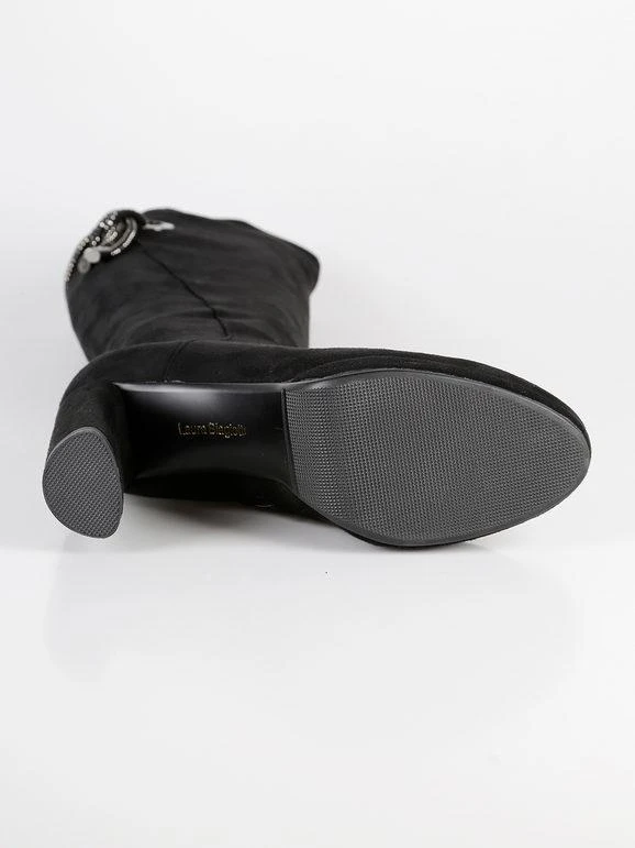 Laura Biagiotti Stivali Al Ginocchio Neri Con Tacco Largo 6 Laura Biagiotti Stivali Al Ginocchio Neri Con Tacco Largo - immagine 6