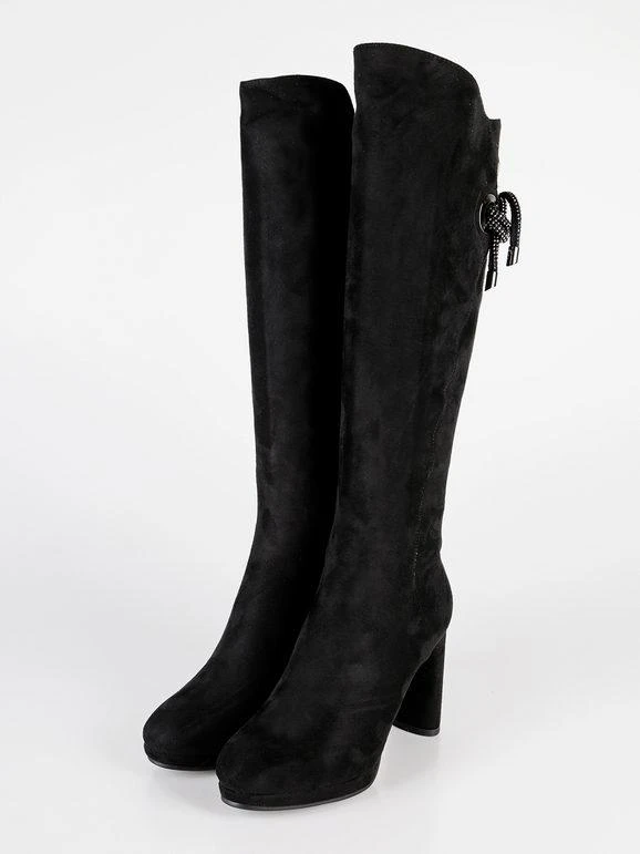 Laura Biagiotti Stivali Al Ginocchio Neri Con Tacco Largo 3 Laura Biagiotti Stivali Al Ginocchio Neri Con Tacco Largo - immagine 3