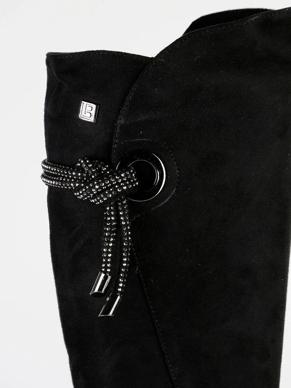 Laura Biagiotti Stivali Al Ginocchio Neri Con Tacco Largo 7 Laura Biagiotti Stivali Al Ginocchio Neri Con Tacco Largo - immagine 7