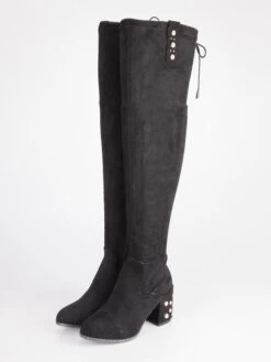 Catisa Stivali Alti Con Perle - Nero -Laura Biagiotti Italia stivali alti con perle nero 130368 big