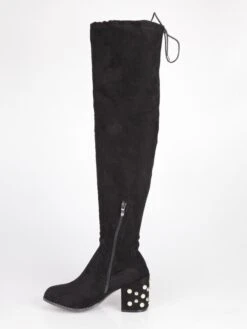 Catisa Stivali Alti Con Perle - Nero -Laura Biagiotti Italia stivali alti con perle nero 130370 big