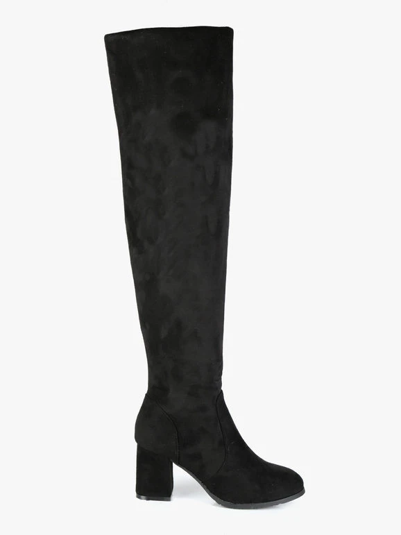 Janessa Stivali Alti Imbottiti Con Tacco 4 Janessa Stivali Alti Imbottiti Con Tacco - immagine 4