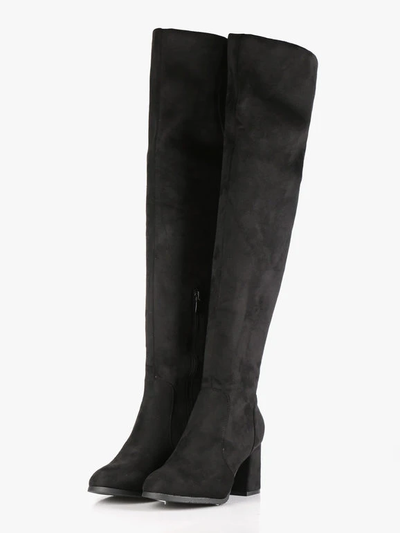 Janessa Stivali Alti Imbottiti Con Tacco 3 Janessa Stivali Alti Imbottiti Con Tacco - immagine 3