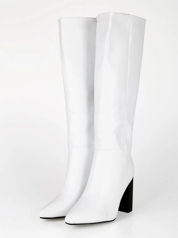 Diamantique Stivali Alti In Ecopelle Con Tacco 3 Diamantique Stivali Alti In Ecopelle Con Tacco - immagine 3