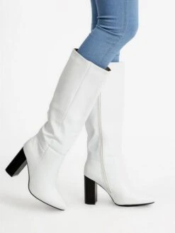 Diamantique Stivali Alti In Ecopelle Con Tacco