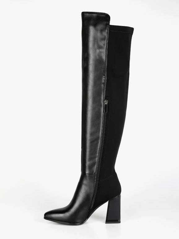Laura Biagiotti Stivali Alti In Ecopelle E Tessuto 5 Laura Biagiotti Stivali Alti In Ecopelle E Tessuto - immagine 5