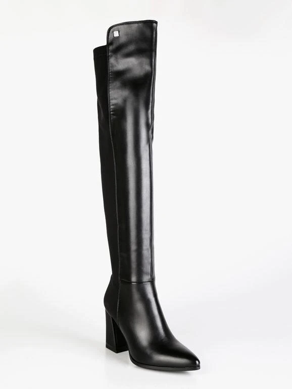 Laura Biagiotti Stivali Alti In Ecopelle E Tessuto 2 Laura Biagiotti Stivali Alti In Ecopelle E Tessuto - immagine 2