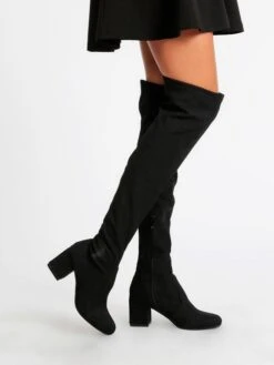 Coco Perla Stivali Alti In Tessuto E Lurex