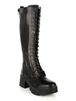 Gavi Stivali Alti Stringati Con Plateau -Laura Biagiotti Italia stivali alti stringati con plateau 597074