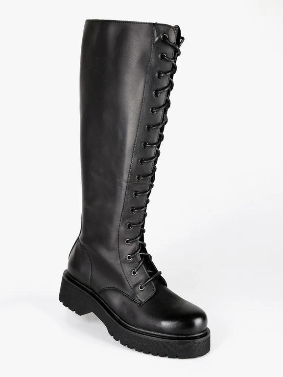 Dame Rose Stivali Alti Stringati Con Plateu 2 Dame Rose Stivali Alti Stringati Con Plateu - immagine 2