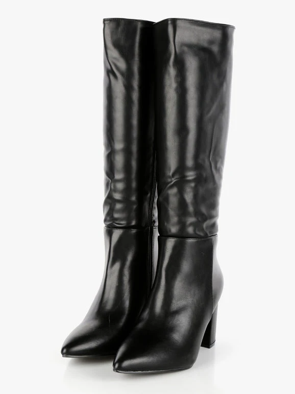 Dame Rose Stivali Con Tacco Quadrato 3 Dame Rose Stivali Con Tacco Quadrato - immagine 3