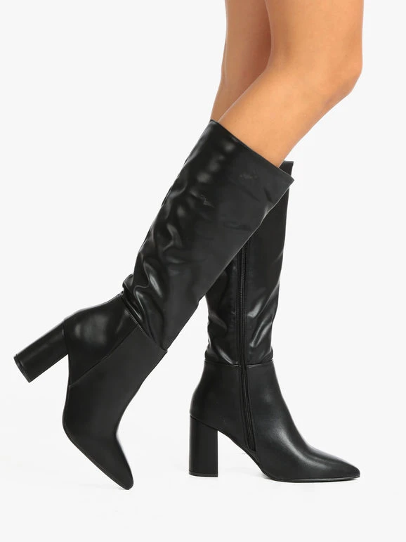 Dame Rose Stivali Con Tacco Quadrato 1 Dame Rose Stivali Con Tacco Quadrato