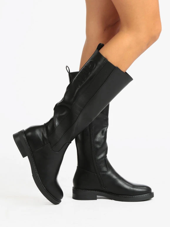 Stivali Da Donna Con Cerniera - Nero 1 Stivali Da Donna Con Cerniera - Nero