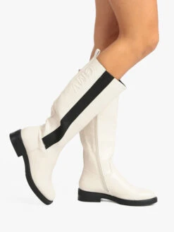 Stivali Da Donna Con Cerniera - Beige