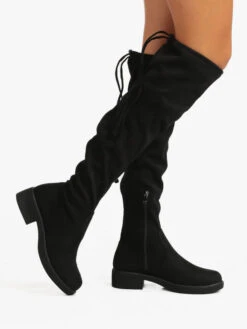 Energy Stivali Da Donna Scamosciati - Nero