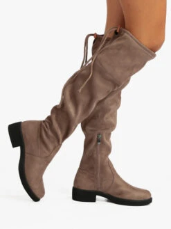 Energy Stivali Da Donna Scamosciati - Taupe