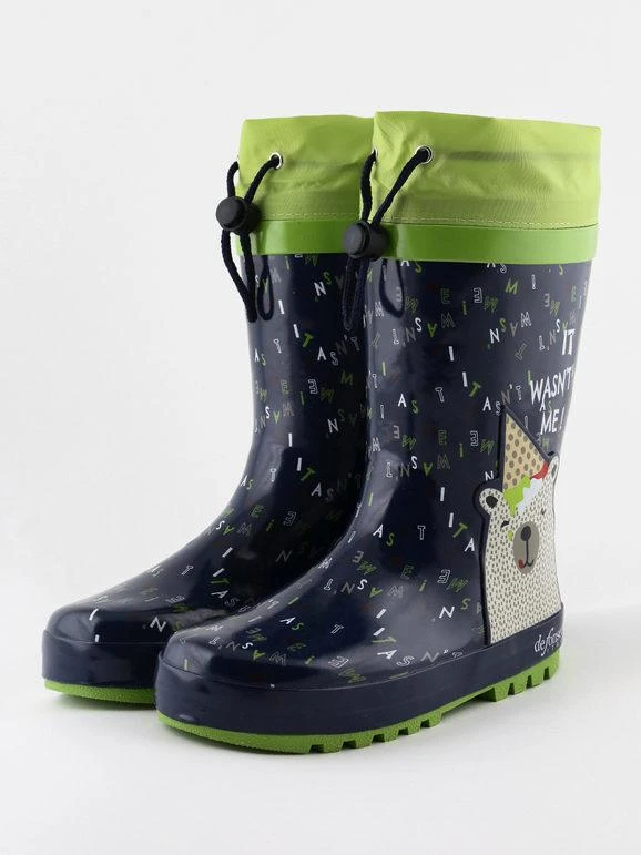 Stivali Da Pioggia In Gomma - Verde/ Blu 2 Stivali Da Pioggia In Gomma - Verde/ Blu - immagine 2