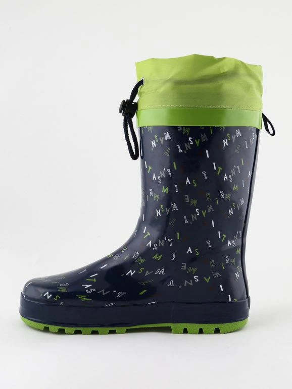 Stivali Da Pioggia In Gomma - Verde/ Blu 4 Stivali Da Pioggia In Gomma - Verde/ Blu - immagine 4