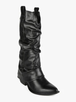 Mec Shopping Stivali Donna A Punta Con Risvolto