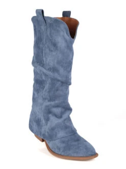 Stivali Donna A Punta Con Risvolto - Blu -Laura Biagiotti Italia stivali donna a punta con risvolto 599271