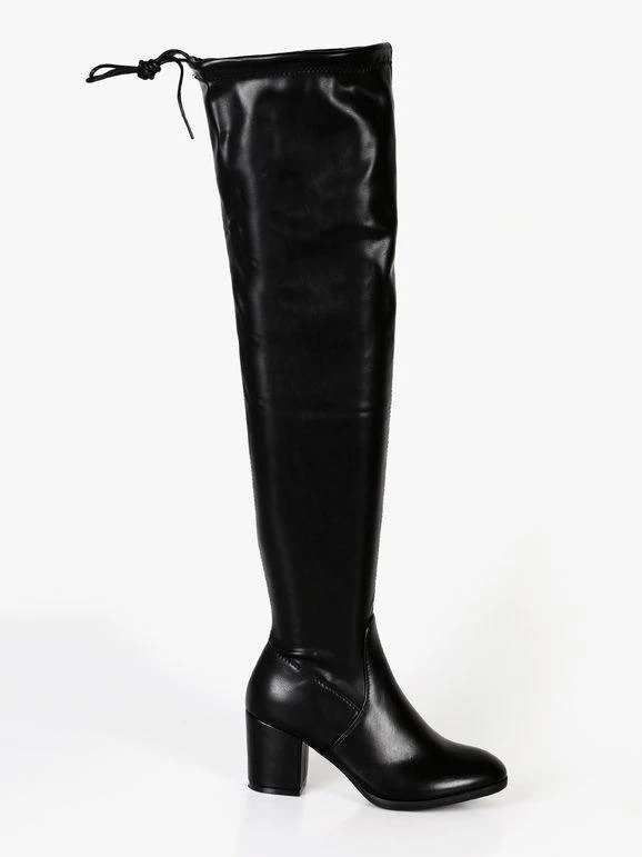 Diamantique Stivali Donna Al Ginocchio In Ecopelle 4 Diamantique Stivali Donna Al Ginocchio In Ecopelle - immagine 4