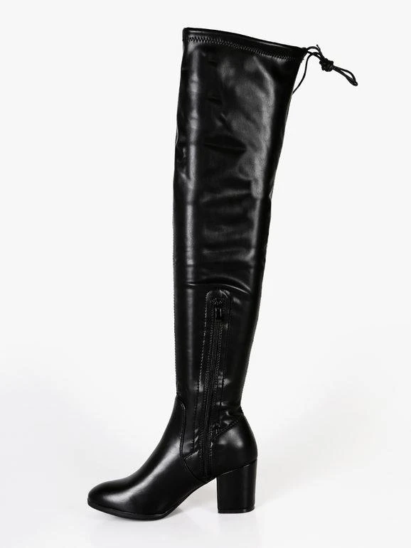 Diamantique Stivali Donna Al Ginocchio In Ecopelle 5 Diamantique Stivali Donna Al Ginocchio In Ecopelle - immagine 5