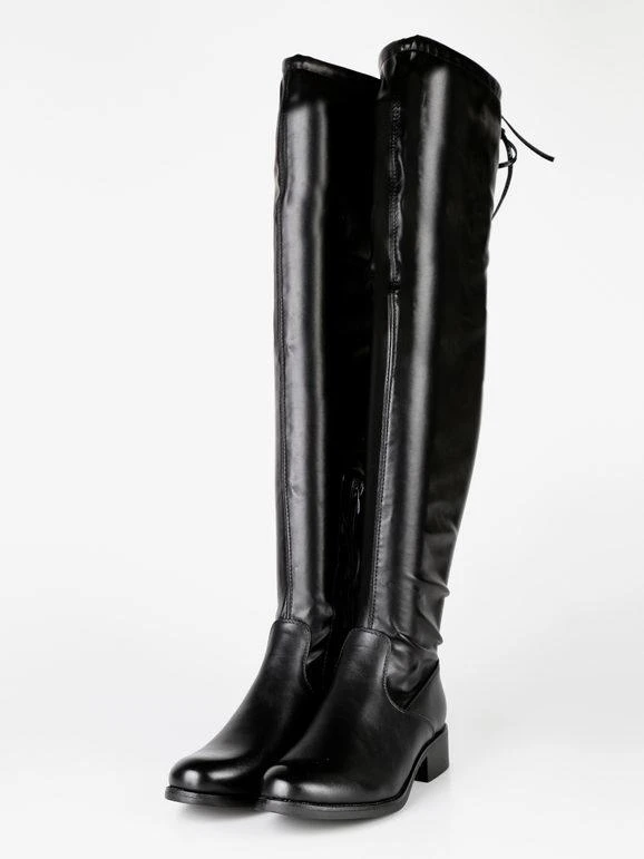 Diamantique Stivali Donna Al Ginocchio Senza Tacco 3 Diamantique Stivali Donna Al Ginocchio Senza Tacco - immagine 3