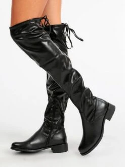 Diamantique Stivali Donna Al Ginocchio Senza Tacco