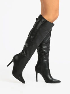 Stivali Donna Con Tacco A Spillo - Nero