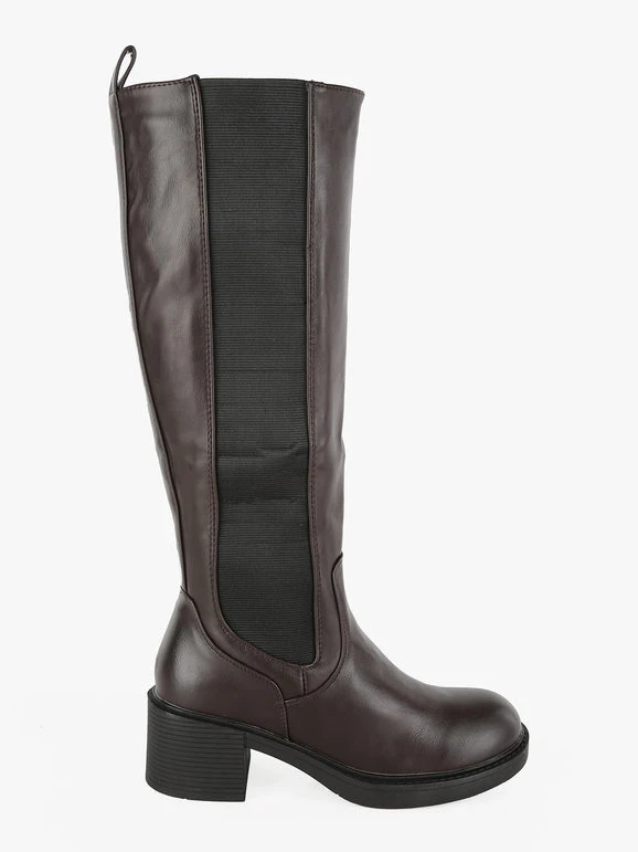 Stivali Donna Con Tacco - Moro 4 Stivali Donna Con Tacco - Moro - immagine 4