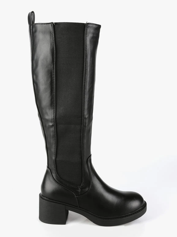 Stivali Donna Con Tacco - Nero 4 Stivali Donna Con Tacco - Nero - immagine 4