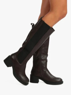 Stivali Donna Con Tacco - Moro