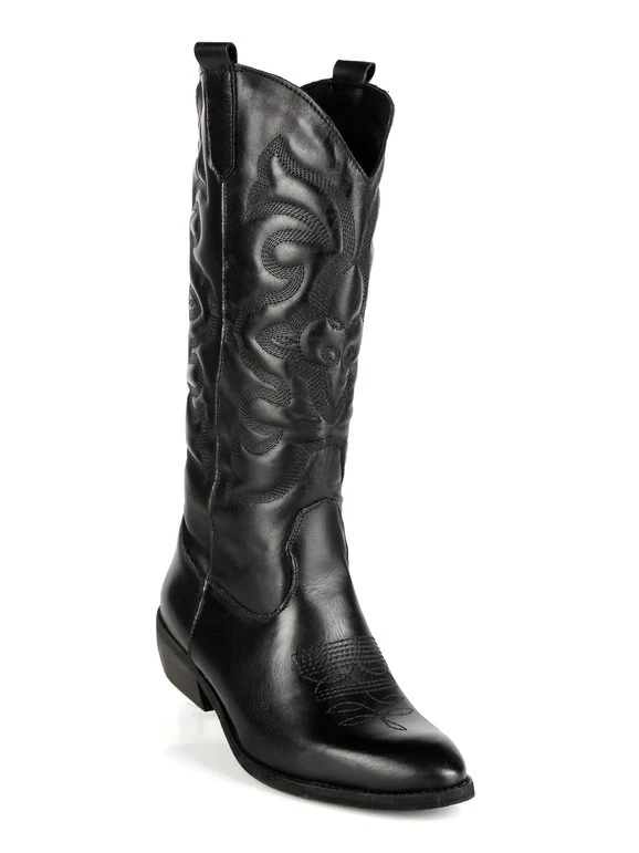 Solada Stivali Donna Modello Texano In Pelle 5 Solada Stivali Donna Modello Texano In Pelle - immagine 5