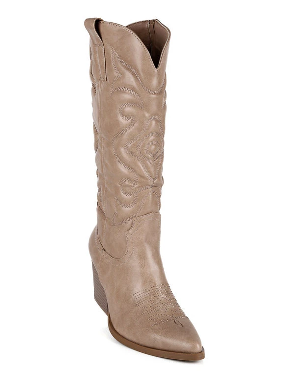 Stivali Donna Texani - Khaki 5 Stivali Donna Texani - Khaki - immagine 5