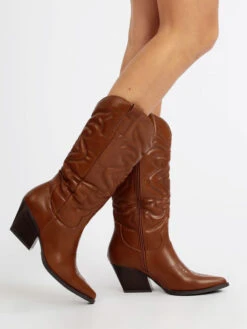 Stivali Donna Texani - Marrone
