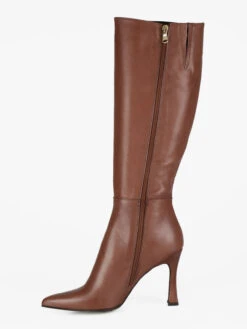 Stivali In Pelle A Punta Con Tacco - Cuoio 10 Stivali In Pelle A Punta Con Tacco - Cuoio -Laura Biagiotti Italia stivali in pelle a punta con tacco 559802