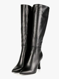 Stivali In Pelle A Punta Con Tacco - Nero -Laura Biagiotti Italia stivali in pelle a punta con tacco 562111