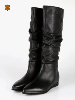 Made In Italy Stivali In Pelle Bassi A Punta Da Donna -Laura Biagiotti Italia stivali in pelle bassi a punta da donna 470220