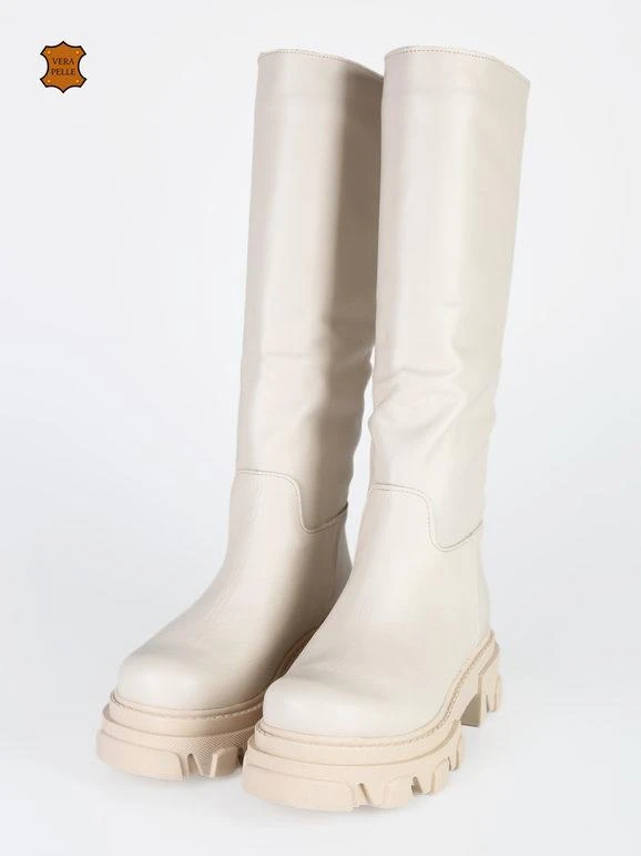 Made In Italy Stivali In Pelle Chelsea Da Donna 3 Made In Italy Stivali In Pelle Chelsea Da Donna - immagine 3