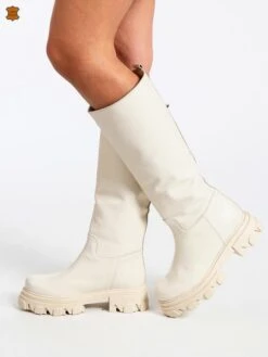 Made In Italy Stivali In Pelle Chelsea Da Donna