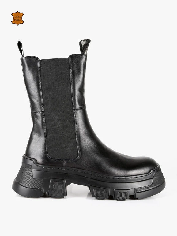 Keys Stivali In Pelle Chelsea Donna 4 Keys Stivali In Pelle Chelsea Donna - immagine 4