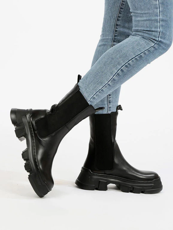 Keys Stivali In Pelle Chelsea Donna 1 Keys Stivali In Pelle Chelsea Donna