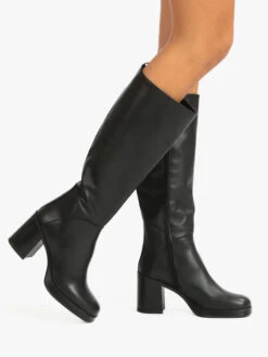 Solada Stivali In Pelle Con Cerniera