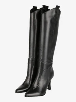 Prima pagina -Laura Biagiotti Italia stivali in pelle con tacco e ricamo 608516