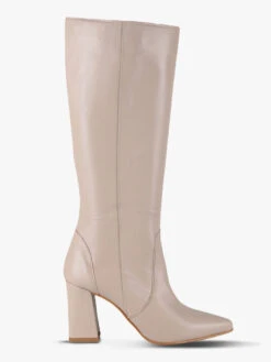 Stivali In Pelle Con Tacco - Taupe -Laura Biagiotti Italia stivali in pelle con tacco 519383