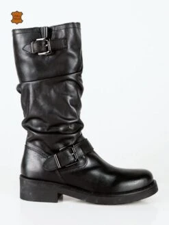 Queen Helena Stivali In Pelle Da Donna Con Fibbie -Laura Biagiotti Italia stivali in pelle da donna con fibbie 383840