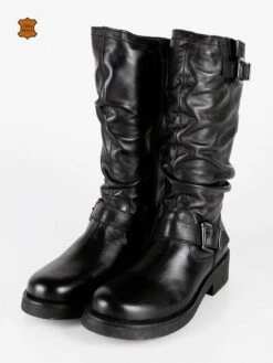 Queen Helena Stivali In Pelle Da Donna Con Fibbie -Laura Biagiotti Italia stivali in pelle da donna con fibbie 383944