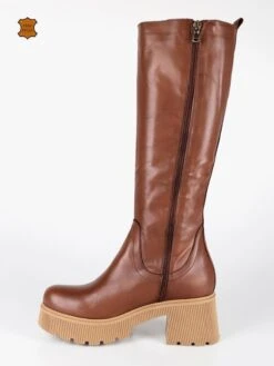 MADE IN ITALY Stivali In Pelle Da Donna Con Tacco E Plateau - Cuoio 10 MADE IN ITALY Stivali In Pelle Da Donna Con Tacco E Plateau - Cuoio -Laura Biagiotti Italia stivali in pelle da donna con tacco e plateau 470055